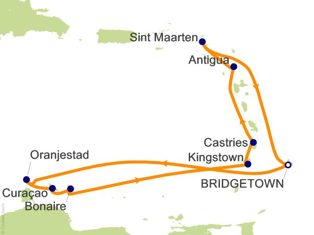 14 Night Caribbean Islands Fly Cruise