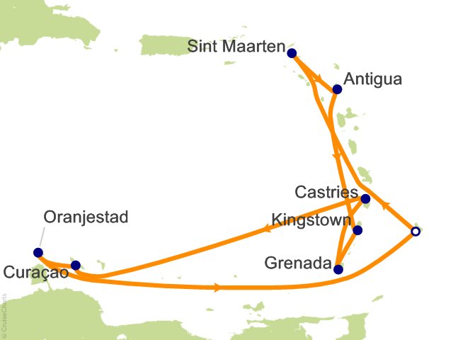 14 Night Caribbean Islands Fly Cruise