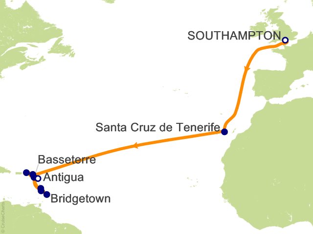 22 Night Caribbean Transatlantic Cruise