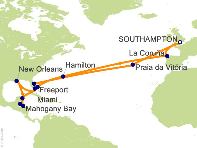 35 Night Grand Caribbean and USA Adventure Cruise