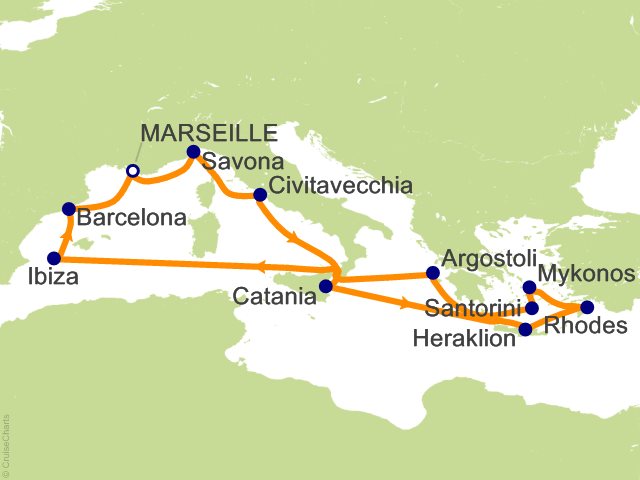 14 Night Mediterranean Cruise from Marseille