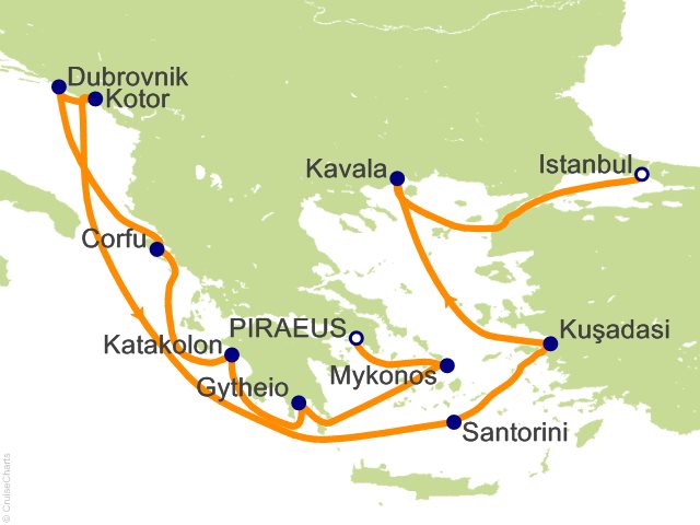 12 Night Ancient Lands and Historic Sites   Athens (Piraeus) to Istanbul Cruise
