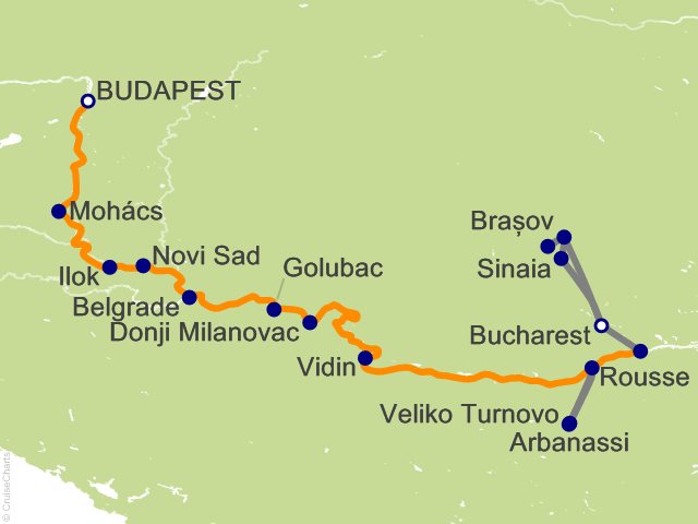 11 Night Balkan Discovery with 1 Night in Budapest and 2 Nights in Transylvania Cruise and Land Tour from Budapest