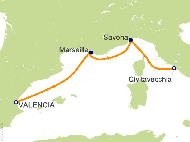 3 Night Mediterranean Cruise from Valencia