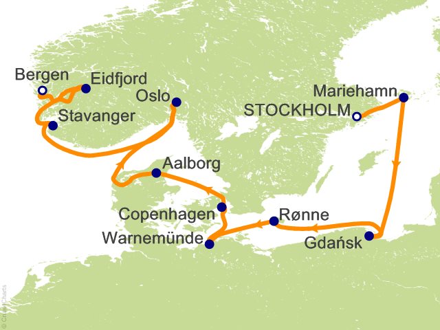 14 Night Viking Homelands Cruise from Stockholm