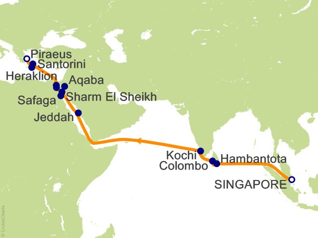 26 Night Spice Route Cruise from Singapore