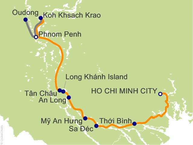 7 Night Majestic Mekong Cruise from Ho Chi Minh City (Formerly Saigon)