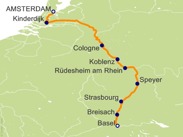 7 Night Rhine Getaway Cruise from Amsterdam