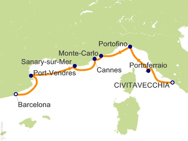 7 Night Yachtsmans Harbors of the Rivieras Cruise