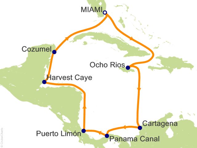 11 Night Panama Canal   Mexico  Jamaica and Costa Rica Cruise