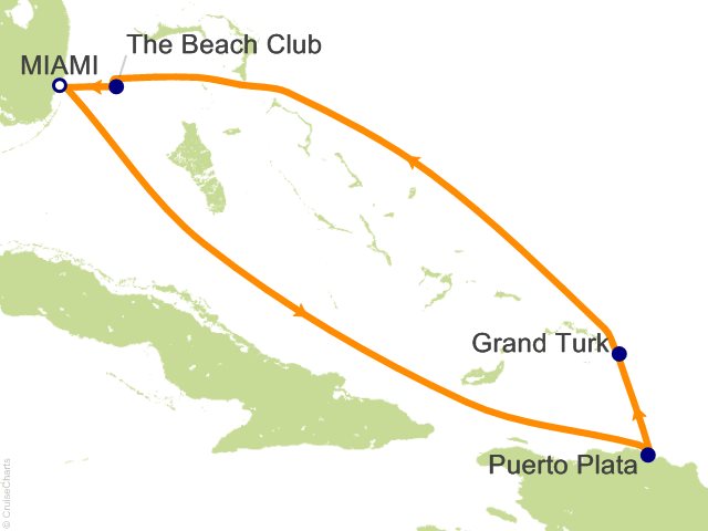 7 Night Grand Turk Puerto Plata and More Cruise from Miami