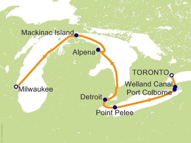 7 Night Niagara and the Great Lakes Cruise from Toronto