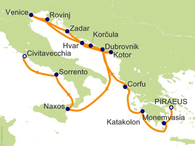 17 Night Star Collector   Stories of Italy  Croatia and Greece Cruise