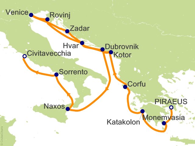 16 Night Star Collector   Stories of Italy  Croatia and Greece Cruise