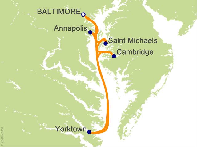 7 Night Chesapeake Bay Cruise from Baltimore