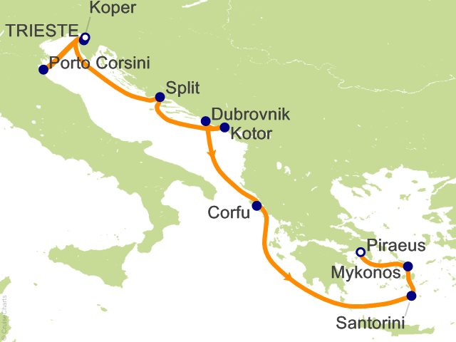 9 Night Greek Isles   Italy  Greece and Croatia Cruise