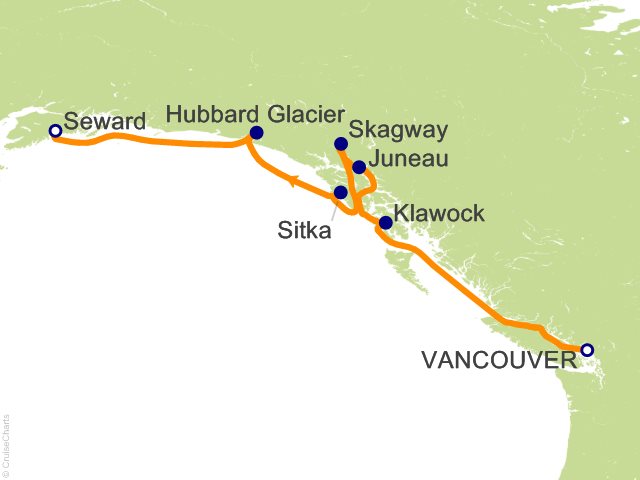 7 Night Glacial Wonders in Alaska   Vancouver to Seward Cruise from Vancouver