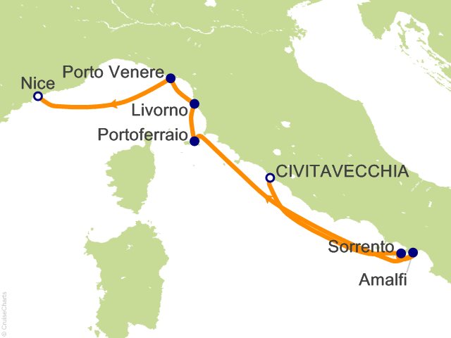 7 Night Italy Intensive Voyage Cruise from Civitavecchia (Rome)
