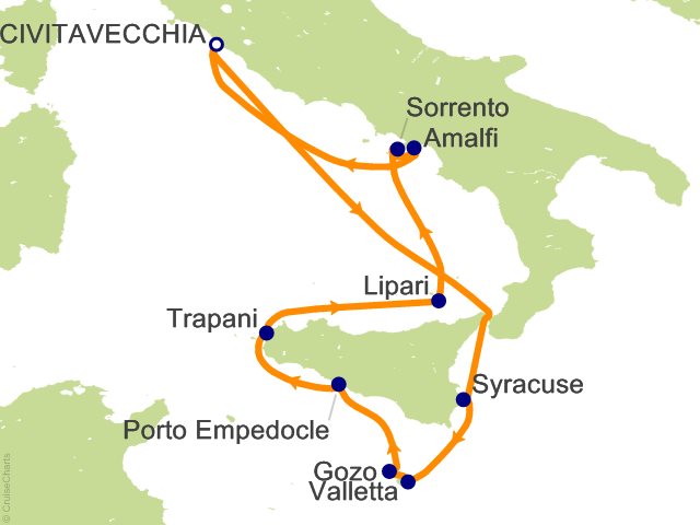 10 Night Sicilian Splendors Cruise