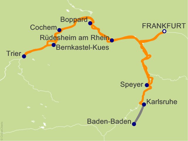 9 Night Magnificent Moselle and Rhine Cruise from Frankfurt
