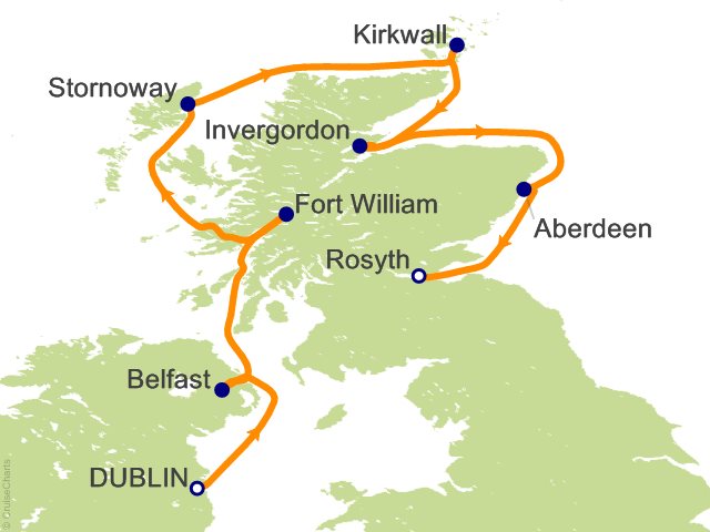 7 Night Journey Along Celtic Shores Cruise from Dublin