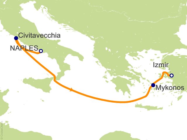 4 Night Mediterranean Cruise from Naples