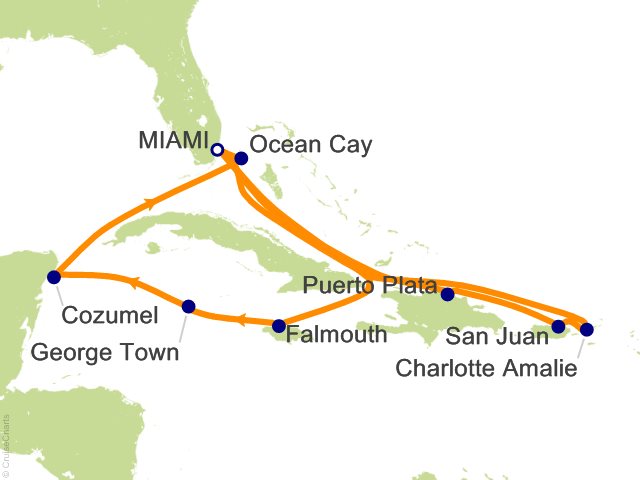 14 Night Caribbean Cruise from Miami