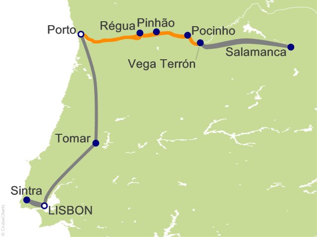 10 Night Enticing Douro Cruise and Land Tour from Lisbon