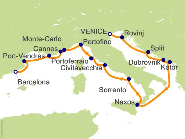 15 Night Star Collector   Italian Trio Cruise