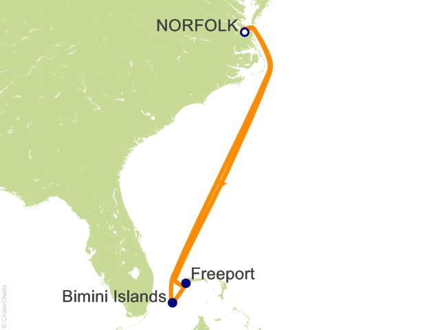 5 Night The Bahamas from Norfolk Cruise from Norfolk