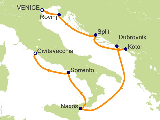 8 Night Classic Italy and Dalmatian Coast Cruise