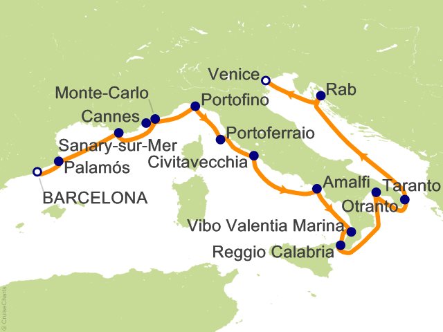 15 Night Star Collector   Riviera and Italian Glamour Cruise