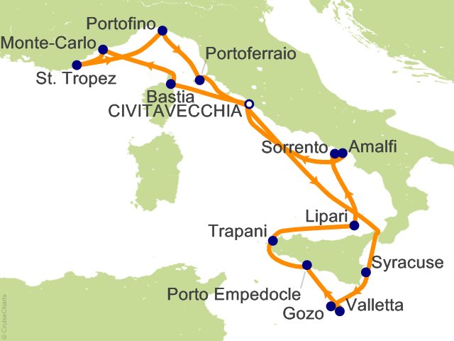 17 Night Star Collector   Sicilian Circumnavigation and Monaco Cruise