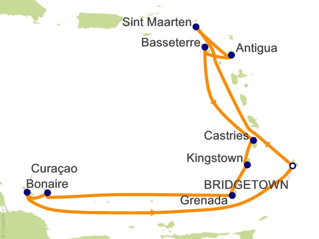 14 Night Caribbean Islands Fly Cruise