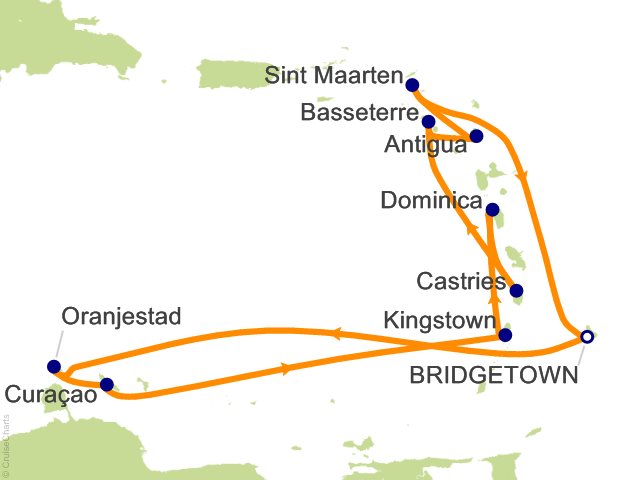 14 Night Caribbean Islands Fly Cruise