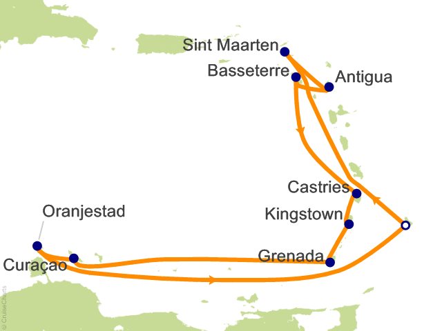 14 Night Caribbean Islands Fly Cruise