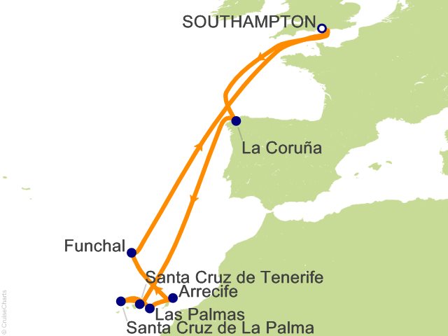14 Night Christmas in Spain Madeira and the Canary Islands Cruise
