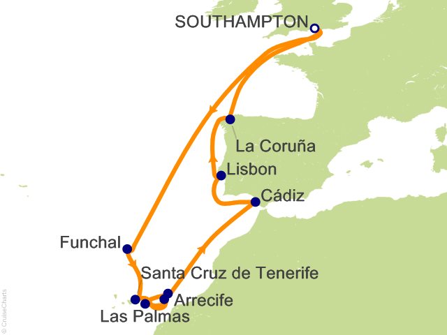 16 Night Christmas in Spain Portugal and the Canary Islands Cruise