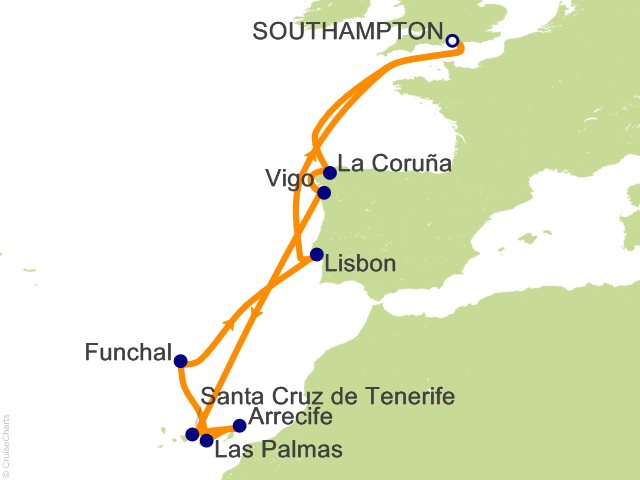 16 Night Christmas in Spain Portugal and the Canary Islands Cruise