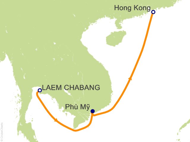 5 Night Asia Cruise from Bangkok (Laem Chabang)