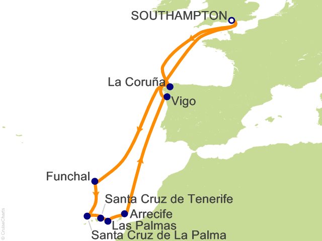 16 Night Spain Madeira and Canary Islands Cruise