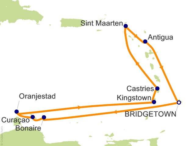 14 Night Caribbean Islands Fly Cruise