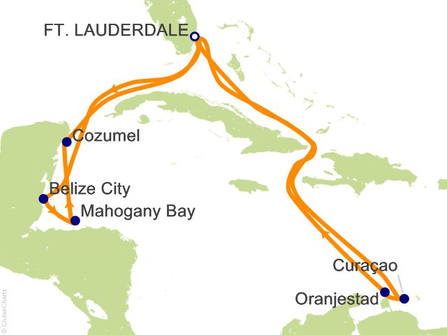 14 Night Eastern/Western Caribbean Adventurer Cruise from Fort Lauderdale