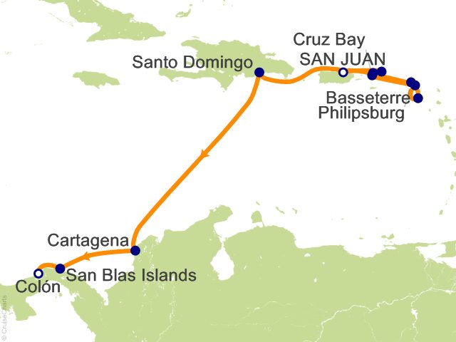 13 Night Star Collector   Beaches and Bastions of the British Virgin Islands and Spanish Caribbean Cruise from San Juan