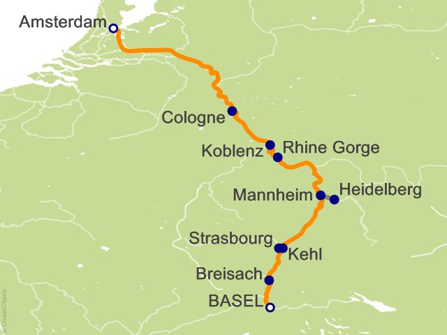 7 Night Jewels of the Rhine Cruise from Basel (Saxon)