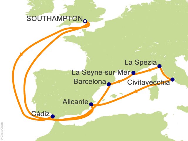 14 Night Mediterranean   Spain France and Italy Cruise