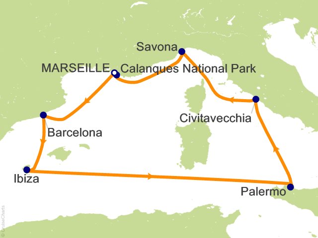 7 Night Mediterranean Cruise from Marseille