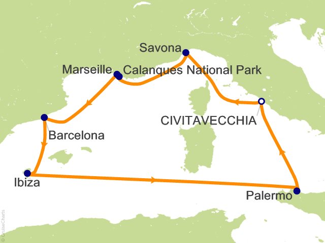 7 Night Mediterranean Cruise from Civitavecchia (Rome)