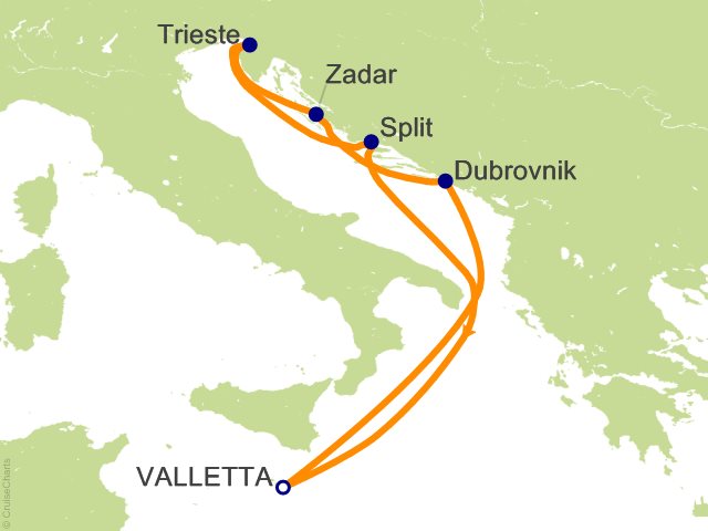 7 Night Central Mediterranean Fly Cruise
