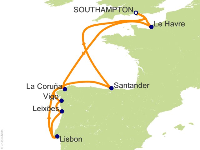 10 Night Spain and Portugal Cruise